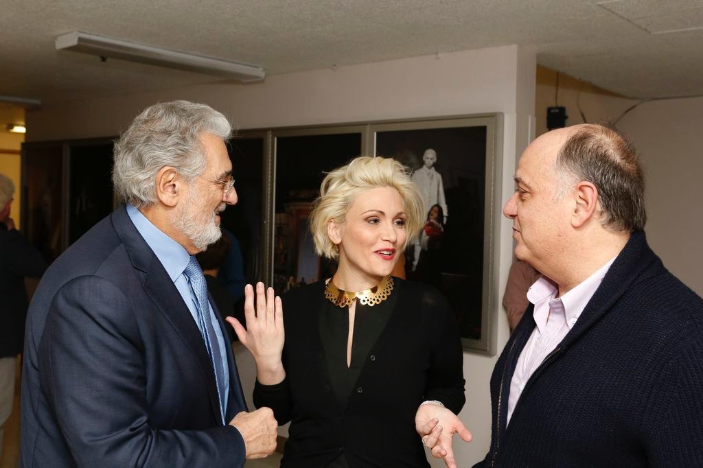 Roberto Frontali con Placido Domingo e Carmen Giannattasio